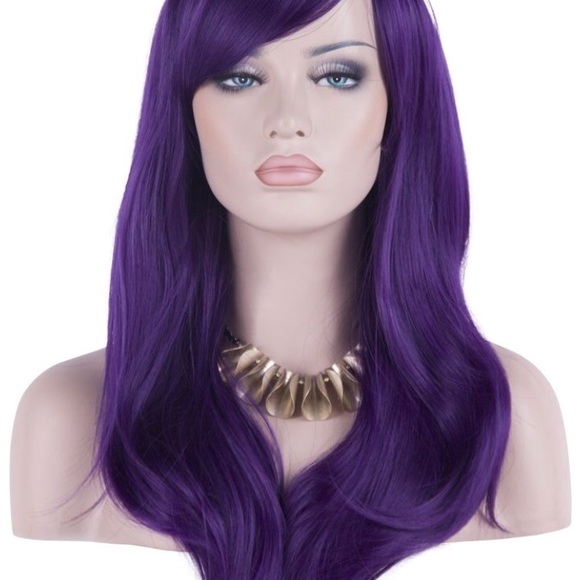?Roni Purple 22-26” Cosplay Bang Wig *NWT*?